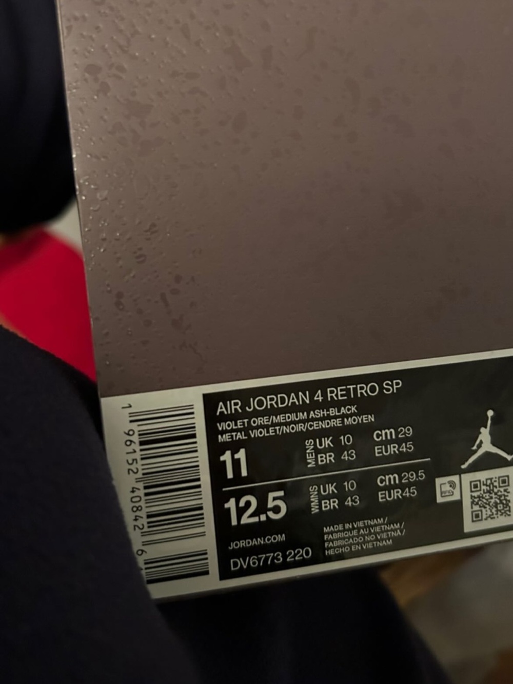 Jordan Air Jordan 4 Retro SP - Violet Ore / Black
